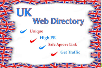 give 60 UK directory submission manually