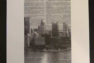 make a city skyline photo art gift