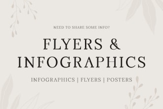 design a custom flyer, poster, or infographic