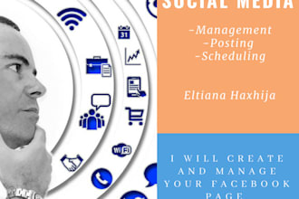 manage and grow  your facebook business page or page promtion