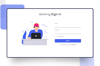 create your log in and register page with validation with database