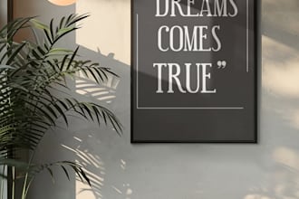 do wall art, printable poster and flyer design
