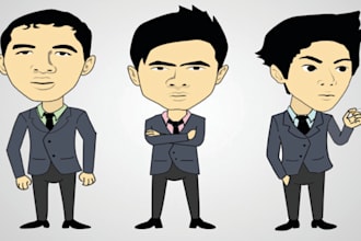 draw cute and cool chibi cartoon