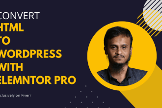 convert HTML to SEO ready wordpress using elementor pro
