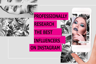 professionally research influencers on instagram