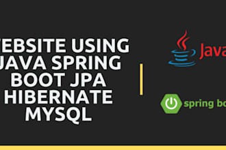 create any kind of java web application or spring boot application