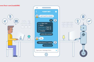 develop ai chatbot, chatbot for website, whatsapp chatbot, any chatbot