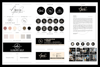 design luxury handmade signature logo or branding kit