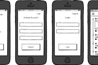 create mobile app wireframes