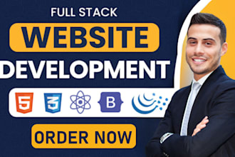 build custom fullstack web development, or expert responsive front end developer