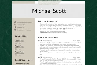 design and write your resume and cover letter