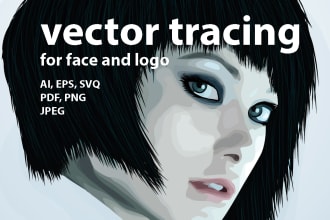 vectorise, convert, tracing to vector logo professionally