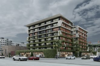 create realistic exterior renders and walkthrough videos