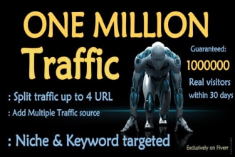 boost 1 million targeted traffic to your website
