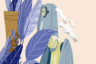 create fun and cute illustration for you