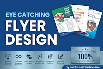 design eye catching restaurant menu, food banner and flyer