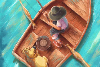 make color children book illustration