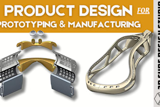 do 3d cad design and 3d product design using solidworks