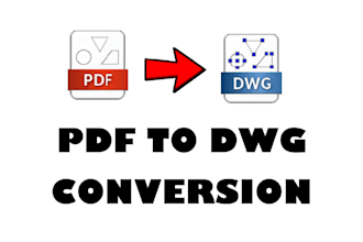 do dwg conversions from pdf or image