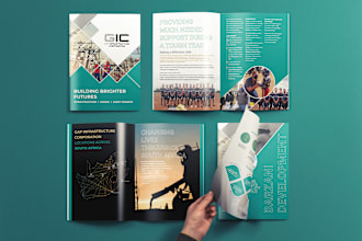 design brochure, company profile, annual report, whitepaper, booklet, proposal