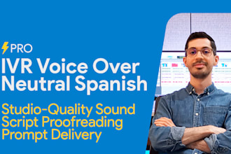 record your telephone messages and IVR in spanish