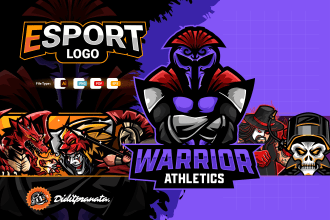 design baseball team, esports, youtube, and twitch logo
