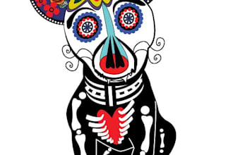 create amazing sugar skull or tattoo