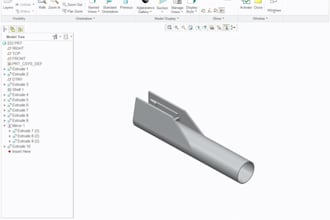 create 3d design of plastic products and assemblies on creo