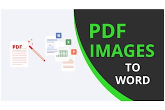 convert PDF or images to docs xlsx