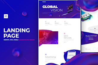 create landing pages using pagefly, elementor and divi builder