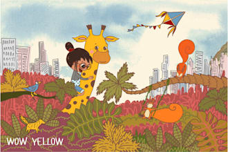 Review  draw a professional children book illustration