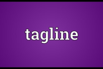 write 6 innovative business names and taglines
