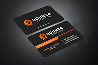 design unique minimalist business cards in 24 hours
