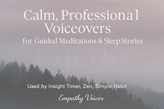 record your guided meditation script