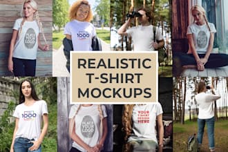 do realistic tshirt mockup