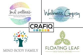 do holistic health wellness spiritual yoga spa logo design