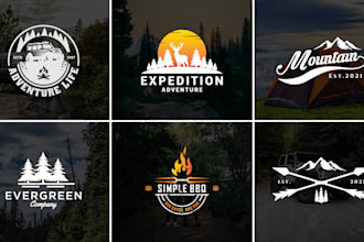 design vintage, retro, badges, business, company, outdoor brand, or hipster logo