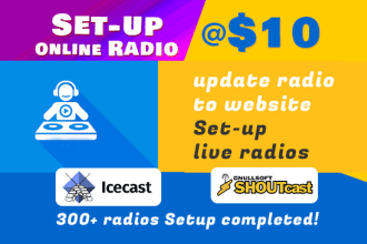 set up your radio station with shoutcast and icecast