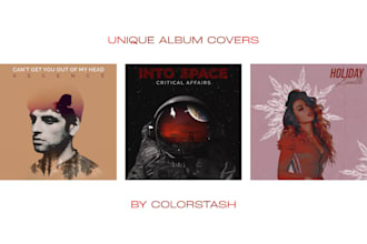 design a unique album cover no ai