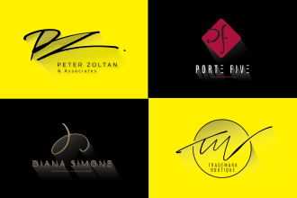 design minimalist hand drawn monogram logo