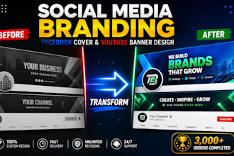 design social media branding for facebook and youtube