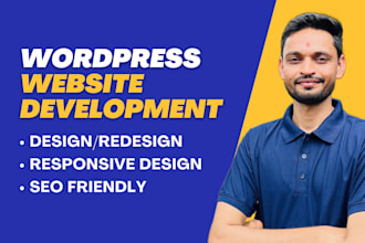 do wordpress website development, create website design, and redesign