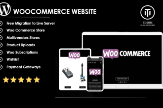 design woocommerce wordpress website or a multivendor store like ebay