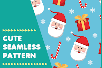 create customized cute pattern illustration