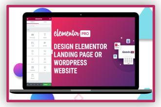 design elementor landing page wordpress website by elementor pro