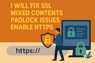 fix ssl mixed contents padlock issues enable https