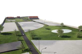 draw a detailed site plan or masterplan in archicad