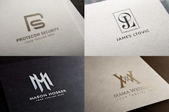 do 3 monogram and initial logo