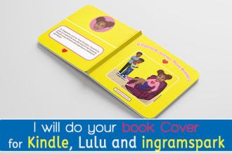 create book cover design, spine and ebook