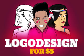 design attractive cartoon logo